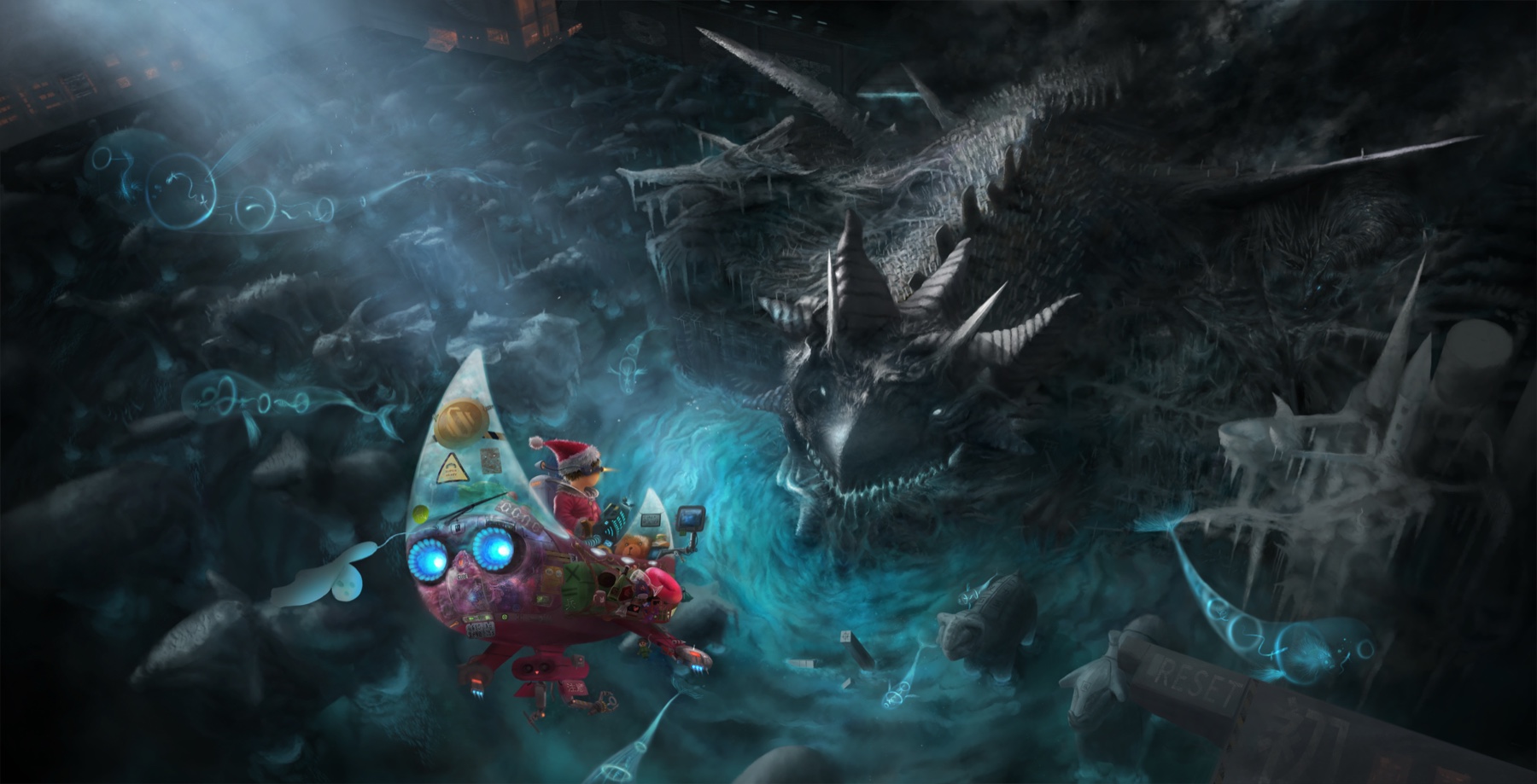Painting created by Runwu Shi in 2018